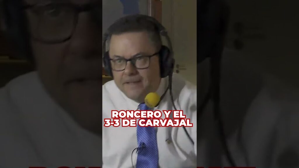 Reacción RONCERO al 3-3 de Carvajal en el REAL MADRID - ATLÉTICO de SUPERCOPA de ESPAÑA