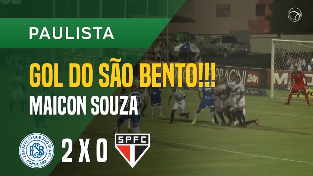 GOL (MAICON SOUZA) - SÃO BENTO X SÃO PAULO - 17/01 - PAULISTA 2018