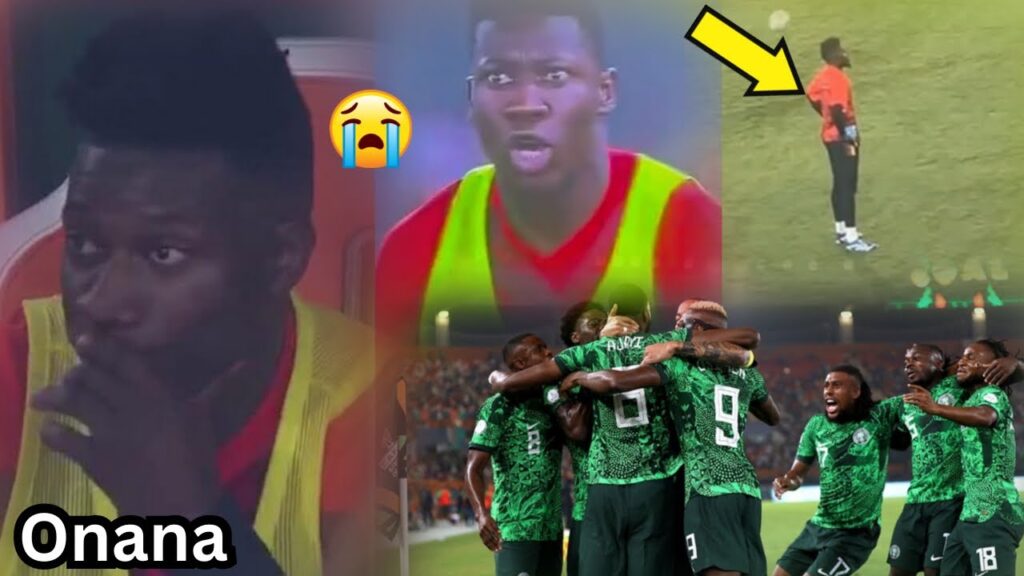 smh!! Andre Onana reaction to Nigeria vs Cameroon AFCON game 🔥, Cameroon knocked out of AFCON.
