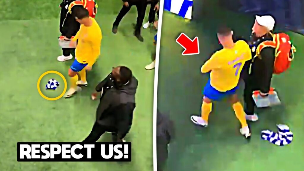 Cristiano Ronaldo Used Al Hilal's Shirt as a Towel after Al Nassr Game 😡😤