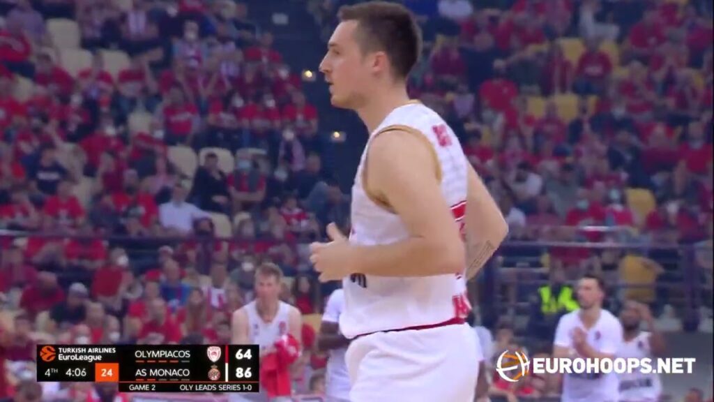 Olympiacos-AS Monaco 72-96: Danilo Andjusic (19 points)