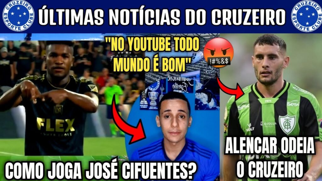 COMO JOGA JOSÉ CIFUENTES POSSÍVEL REFORÇO DO CRUZEIRO ! ALENCAR NÃO NEGOCIA COM A RAPOSA.