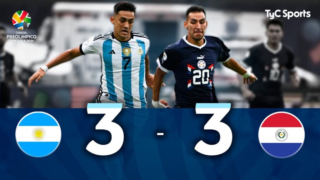 Argentina 3-3 Paraguay | Preolímpico Sudamericano Sub-23 Venezuela 2024 Argentina 3-3 Paraguay | Preolímpico Sudamericano Sub-23 Venezuela 2024