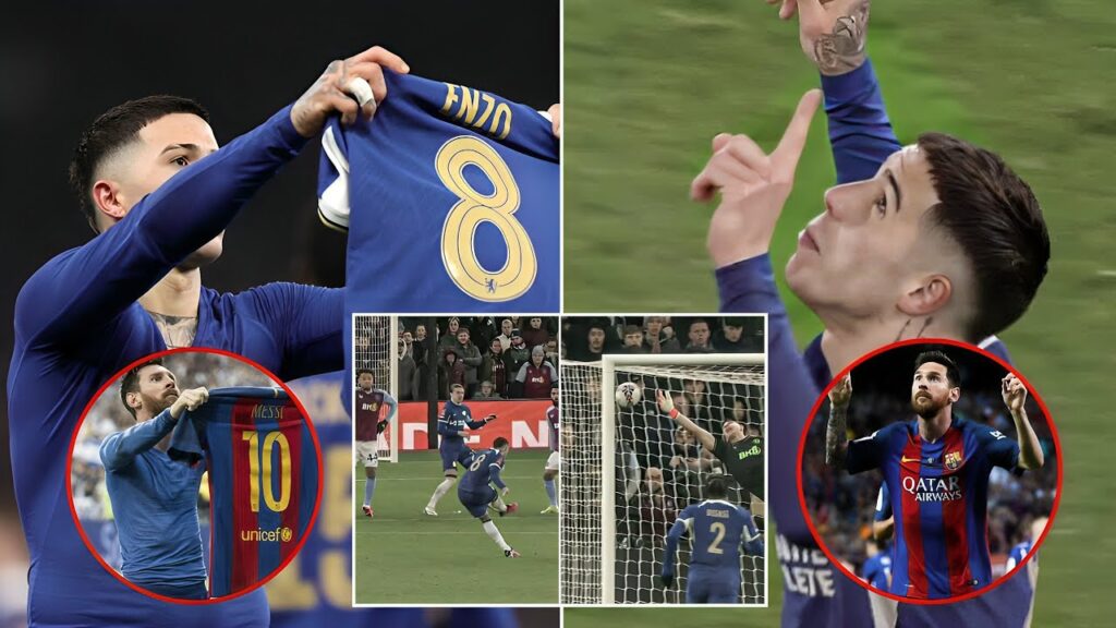 Enzo Fernandez Performs His idol Lionel Messi Goal Celebration