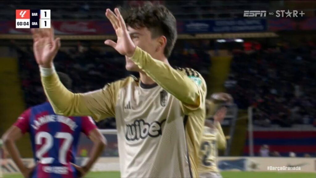 Facundo Pellistri First Goal | Pellistri Hoy | Barcelona vs Granada 1-2 Resumen y Goles | LaLiga