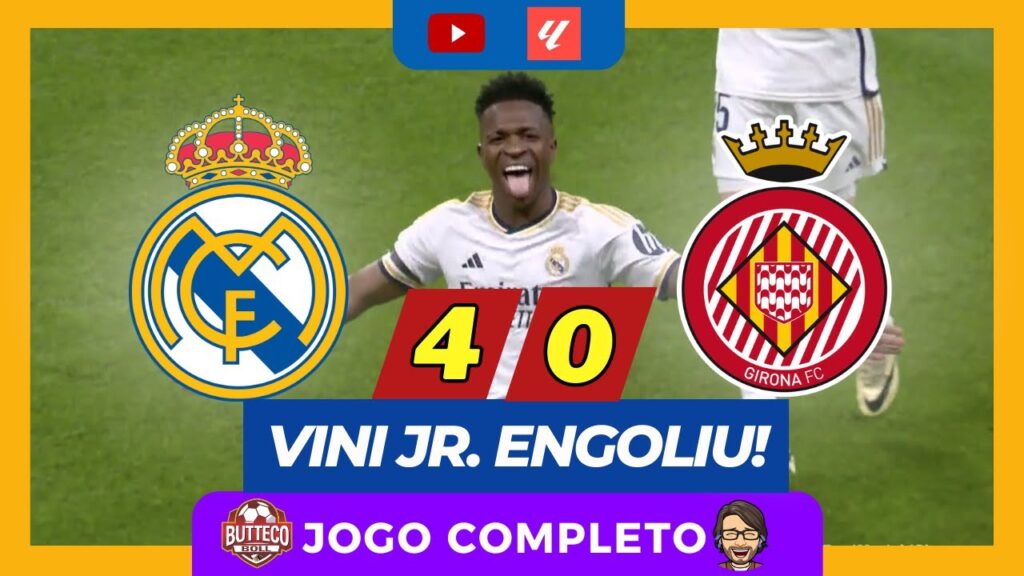 REAL MADRID 4x0 GIRONA | JOGO COMPLETO | CAMPEONATO ESPANHOL 2023/2024