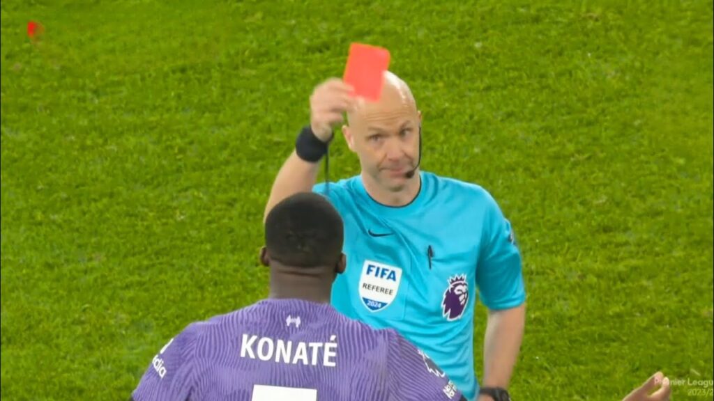 Ibrahima Konate Red Card vs Arsenal at Emirates Stadium, Arsenal vs Liverpool Highlights, EPL 2024