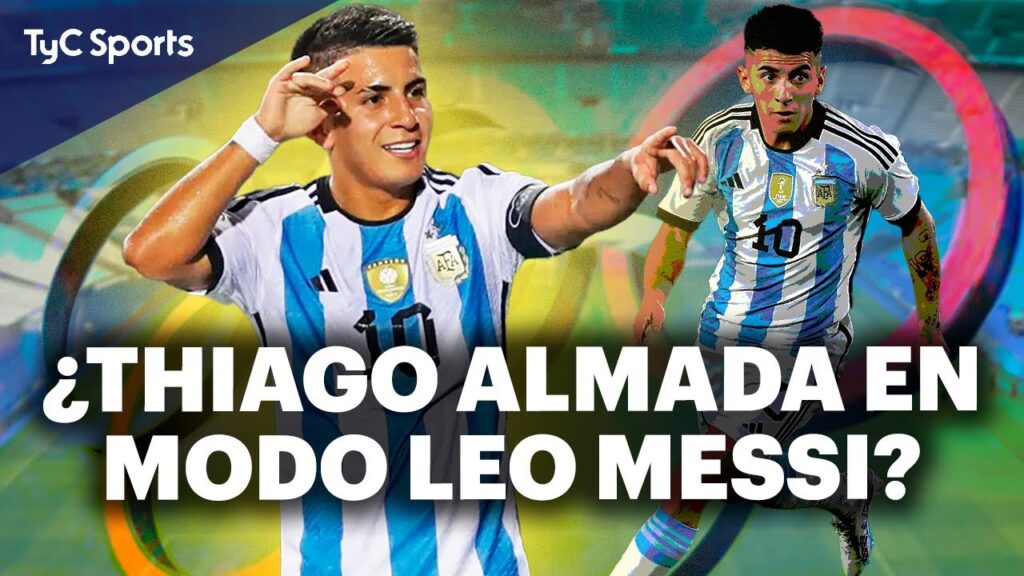 THIAGO ALMADA, CAPITÁN Y FIGURA DE ARGENTINA vs BRASIL ⚽ EL 10 FUE LA ESTRELLA DEL PREOLÍMPICO 🔥