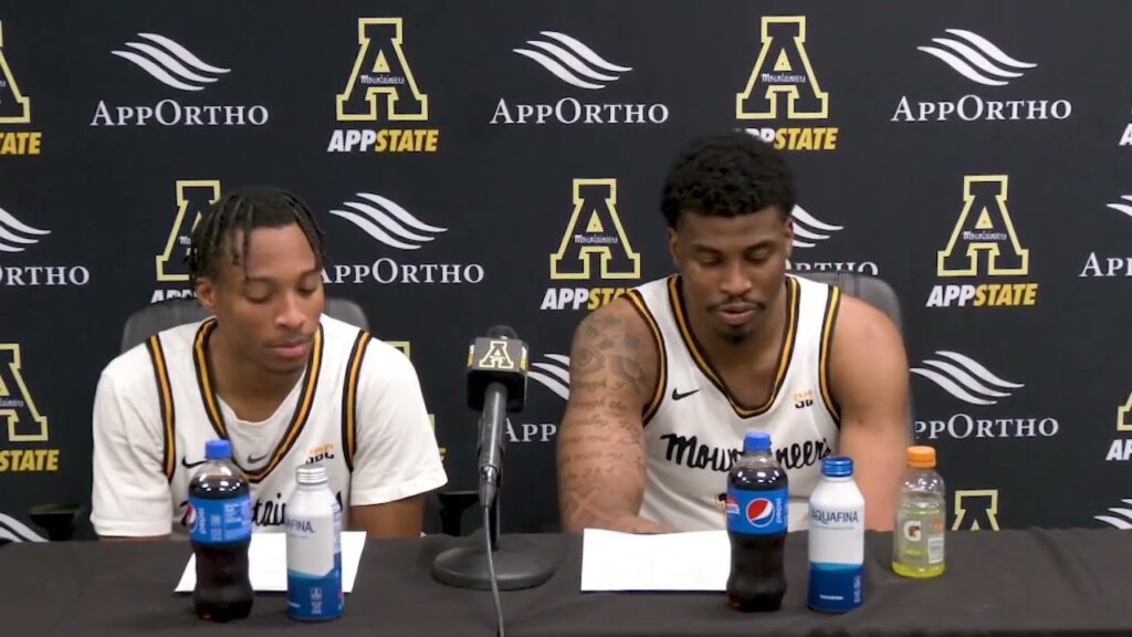 MBB: Watch App State's postgame press conference after its 109-104 win in double overtime.