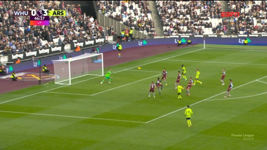 Leandro Trossard Goal 45+2 | West Ham vs Arsenal 0-4 Extended Highlights | Premier League 2023/24