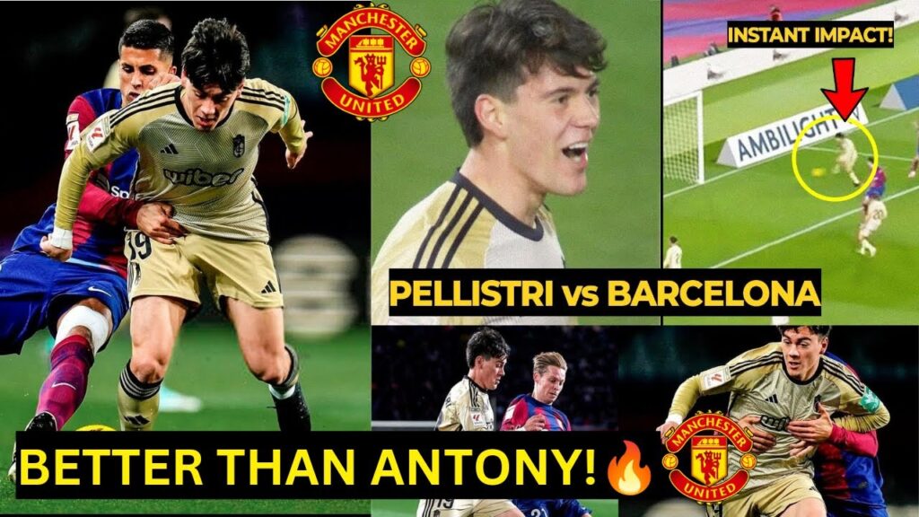 FACUNDO Pellistri scored a WONDERFUL GOAL and ASSIST vs Barcelona 🔥| Manchester United News