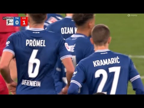 Andrej Kramaric unglaubliches 90+4 Tor: Hoffenheim vs FC Köln.