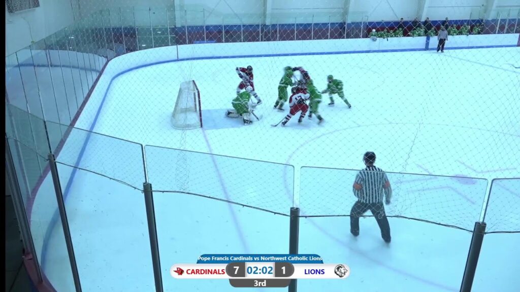 Northwest Catholic Lions vs Pope Francis Cardinals | MIAA Boys Varsity Hockey