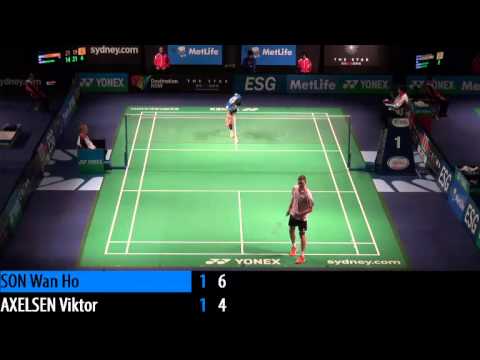 R32 - MS - Son Wan Ho vs Viktor Axelsen - 2014 Australia Open (F G2 6-9)