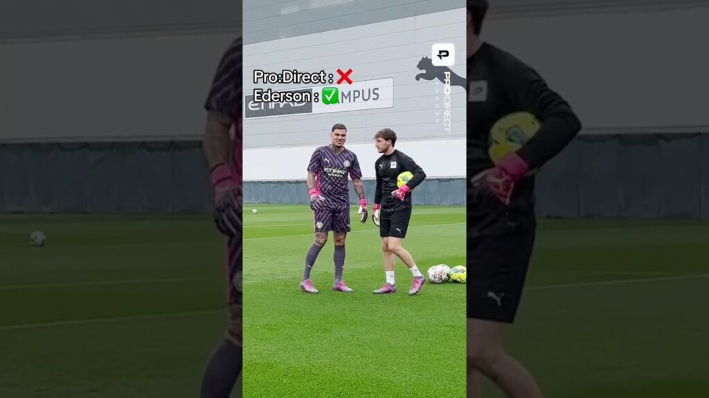 Ederson Side Volley Challenge #goalkeeper #manchestercity