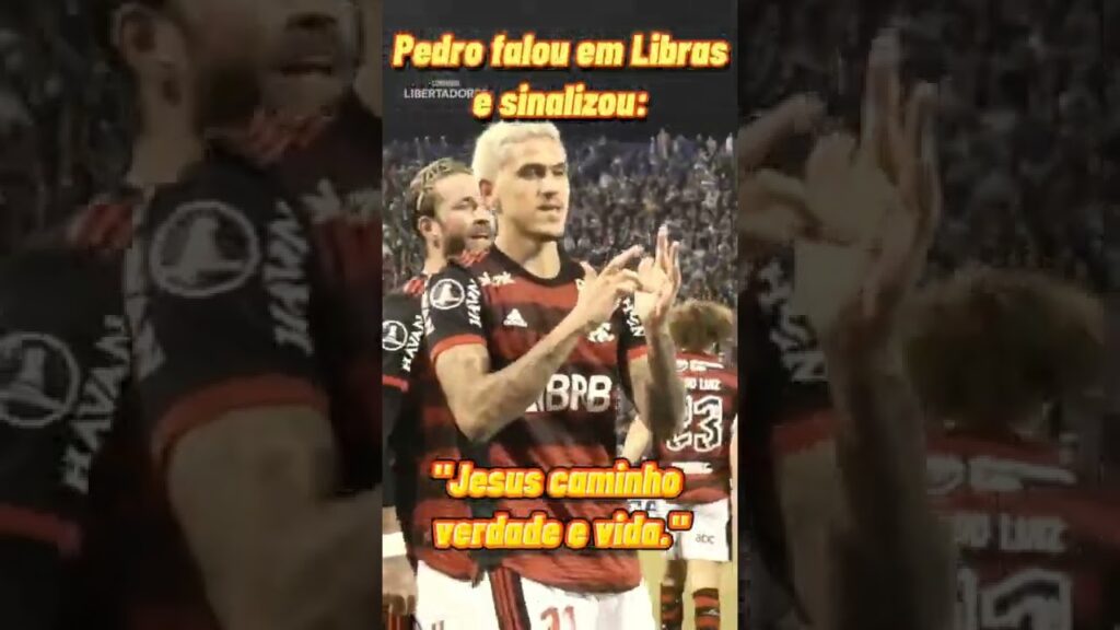 Pedro Flamengo falou de Jesus em LIBRAS. #shorts #shortvideo #shortsbrasil #youtubeshorts #libras