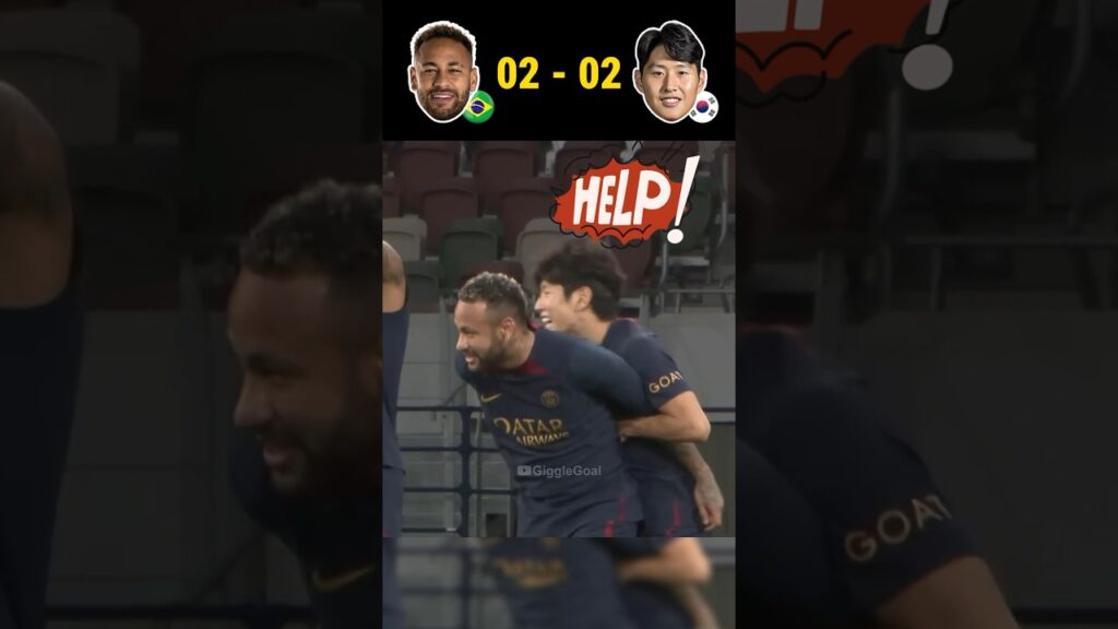 Neymar vs Lee Kang-In Prank War🥊😂 #football #soccer #neymar #prank
