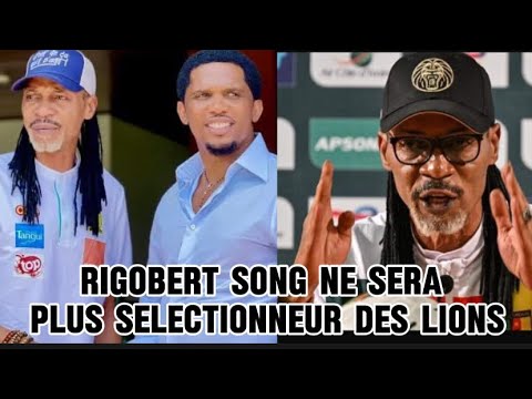 Rigobert Song n’est plus le selectionneur des lions indomptables; Samuel Eto’o l’a limo…