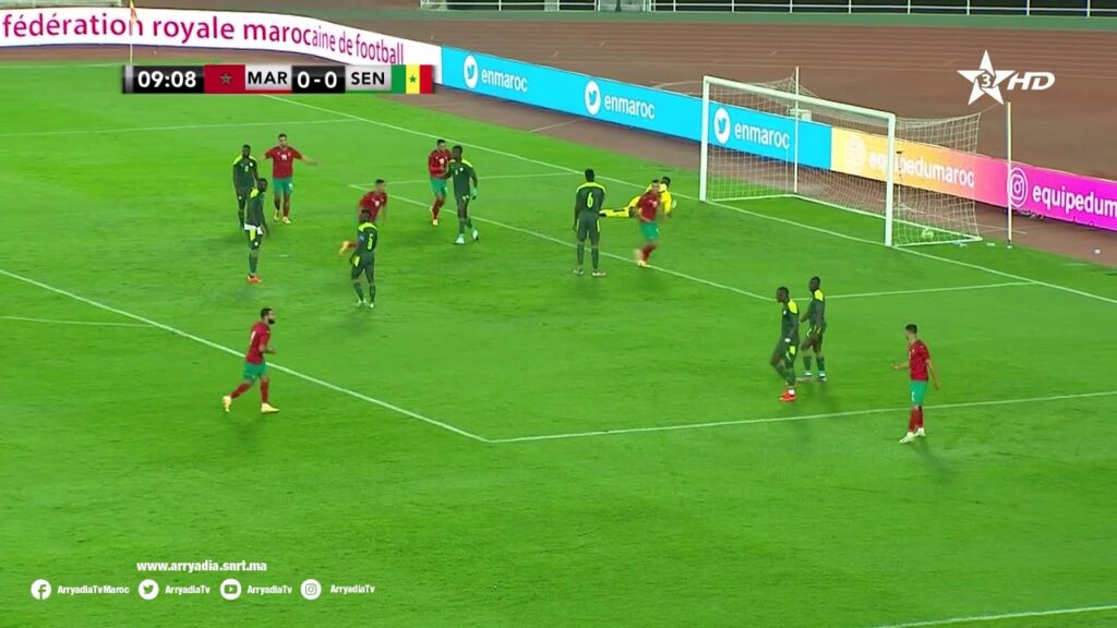 المغرب 1-0 السنغال هدف سليم أملاح في الدقيقة 10