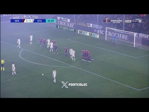 Gol su punizione di Teun Koopmeiners,Genoa-Atalanta (1-2) Tutti i gol e gli highlights dettagliati