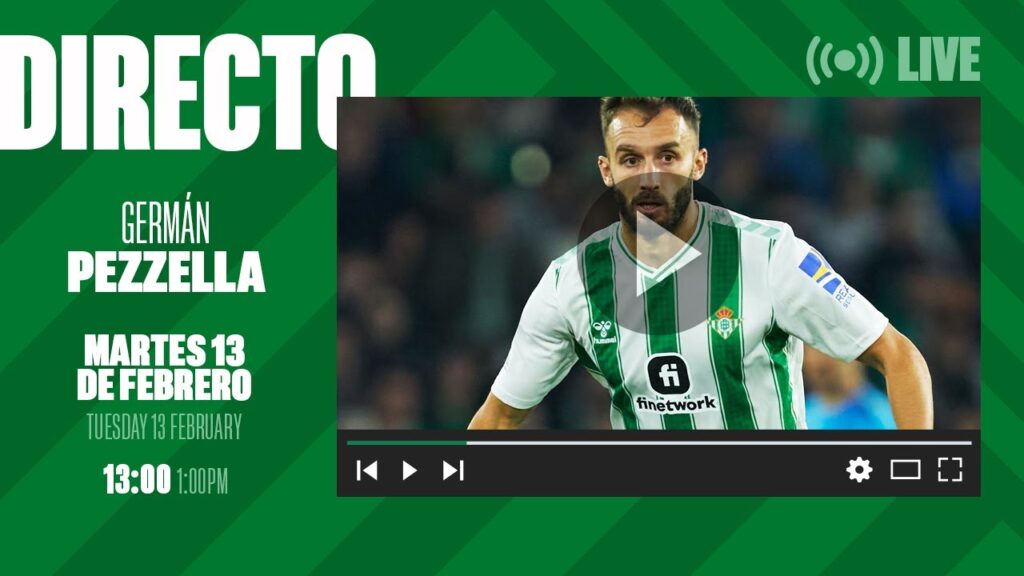 🚨 DIRECTO | Acto de renovación de Germán Pezzella con el #RealBetis ⚽💚