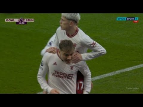 Rasmus Hojlund unbelievable goal: Aston villa vs Manchester United