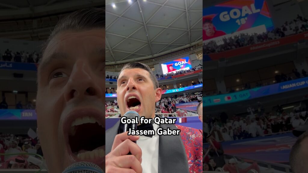 Goal for Qatar 🇶🇦Jassem Gaber #footballshorts #asiancup2023 #qatar #qatarlife #asiancup #fyp #goal