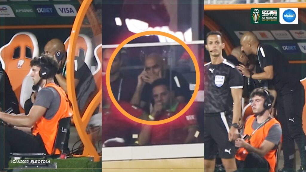 مشاهد خاصة: وليد الركراكي يقود مباراة زامبيا عبر الهاتف 📞🇲🇦