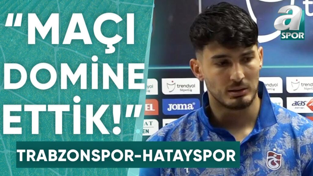 Uğurcan Çakır: "90 Dakika Oyunun Hakimi Bizdik!" (Trabzonspor 2-0 Hatayspor) / A Spor / Takım Oyunu