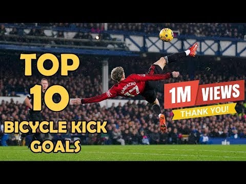 TOP 10 Greatest Bicycle Kick Goals in History  #bicyclekick Ronaldo |Garnacho |Haaland