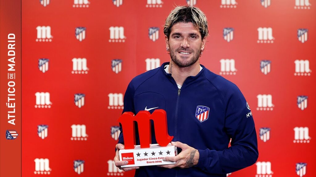 🏆 Rodrigo de Paul, 'Jugador Cinco Estrellas' del Atlético de Madrid en el mes de enero