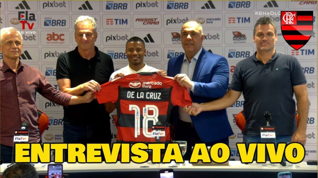 ENTREVISTAS COLETIVAS DE BH "DE LA CRUZ" MARCOS BRAZ E BRUNO SPINDEL NO FLAMENGO AO VIVO 4K