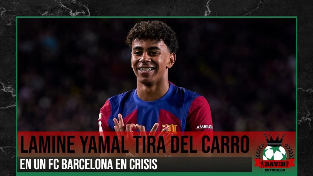LAMINE YAMAL TIRA DEL CARRO DE UN FC BARCELONA EN CRISIS