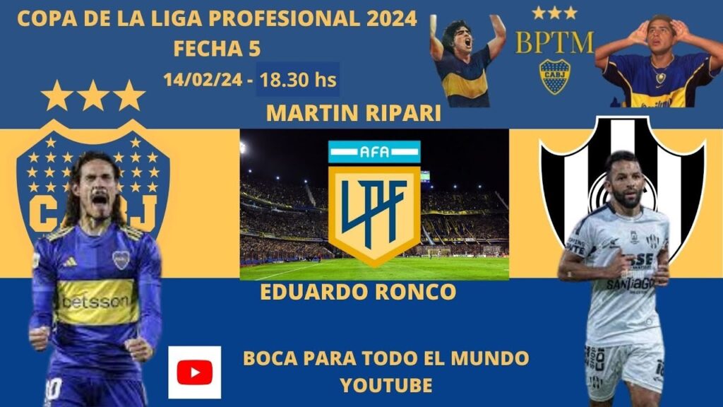 BOCA - CENTRAL CORDOBA, en vivo (Relata Martin Ripari, comenta Eduardo Ronco)