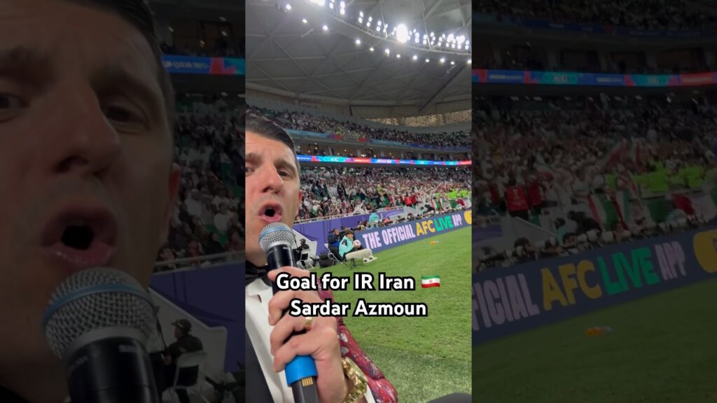Goal for IR Iran 🇮🇷Sardar Azmoun #footballshorts #asiancup2023 #iran #iranian #azmoun #fyp #goal