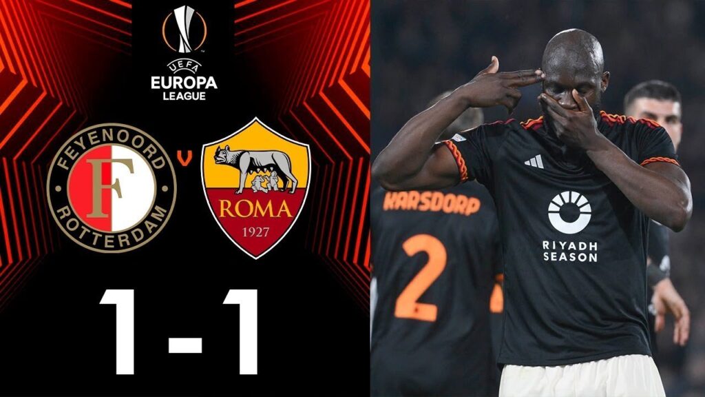 Feyenoord vs Roma 1-1 Highlights | UEFA Europa League 2024