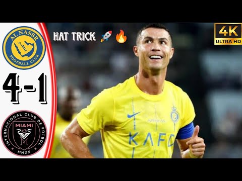 Al Nassr vs Inter Miami||🐐Siiiuu🚀🔥 || Highlights All Goal's 4-1 .