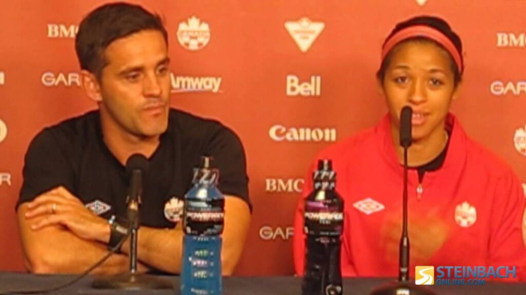 John Herdman and Desiree Scott