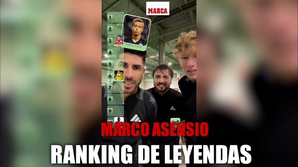 Asensio 'rankea' a leyendas del fútbol como Carvajal o Lampard... ¡y casi la lía al final! MARCA