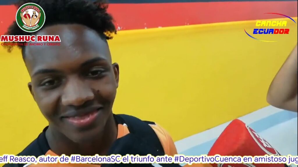 Declaraciones de Djorkaeff Reasco, autor de #BarcelonaSC el triunfo ante #DeportivoCuenca