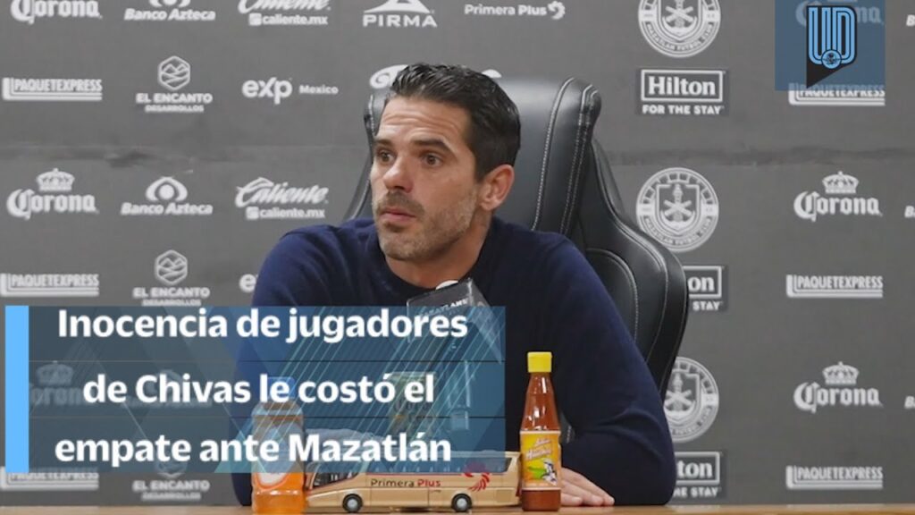 Acepta Fernando Gago que "inocencia" de jugadores de Chivas les costó el empate ante Mazatlán