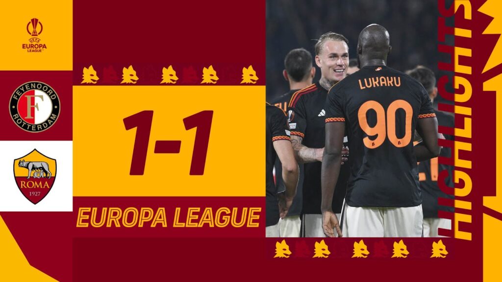 💪 LUKAKU | FEYENOORD 1-1 ROMA | EUROPA LEAGUE HIGHLIGHTS