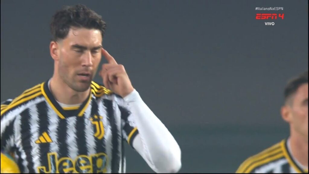 gol de Dušan Vlahović oggi | Hellas Verona vs Juventus 1-1 Extended Highlights | Serie A TIM 2023/24