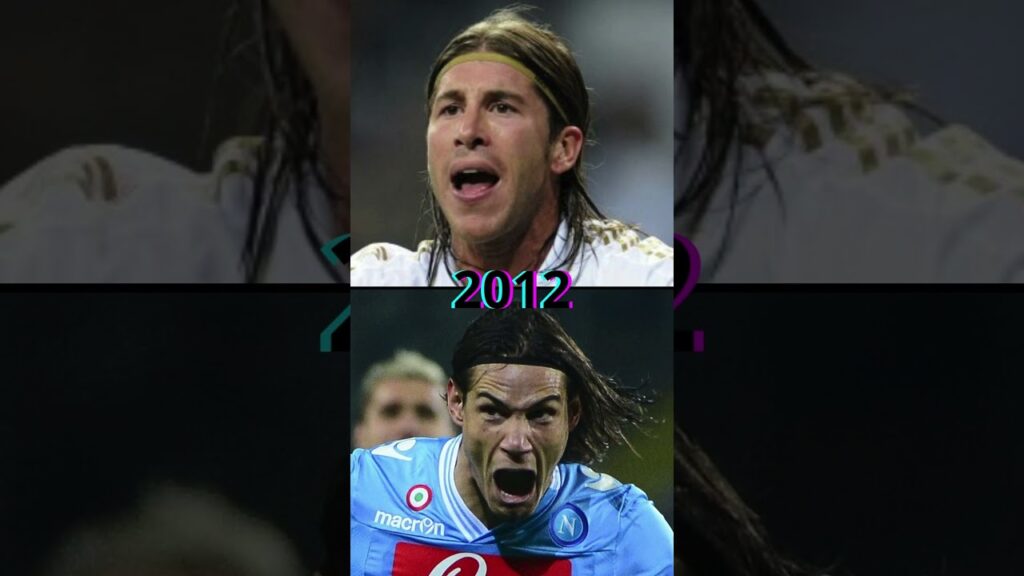 Evolution Sérgio Ramos 🆚 Edinson Cavani #sergioramos #cavani #football #shorts