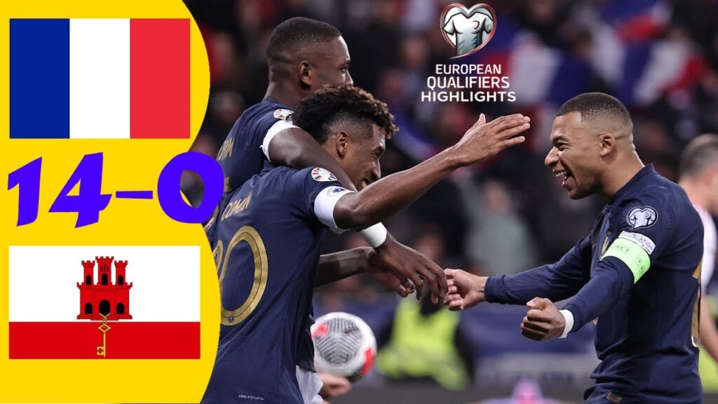 France vs Gibraltar 14 - 0 🔥 2024 Euro Qualifiers Highlights
