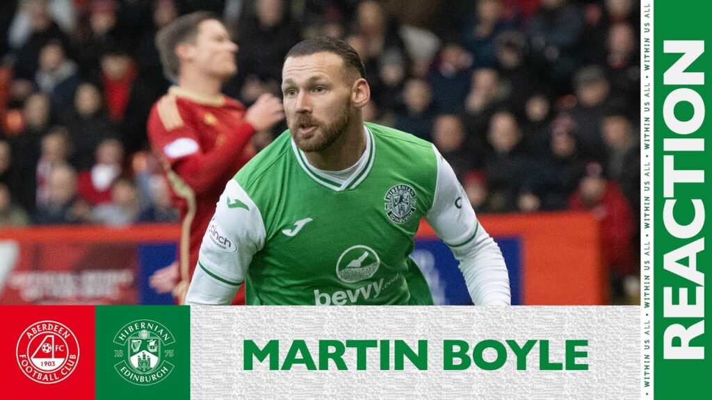 Martin Boyle's Reaction: Aberdeen 2 Hibernian 2 | cinch Premiership