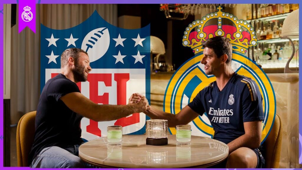 When Thibaut Courtois met NFL legend Julian Edelman!