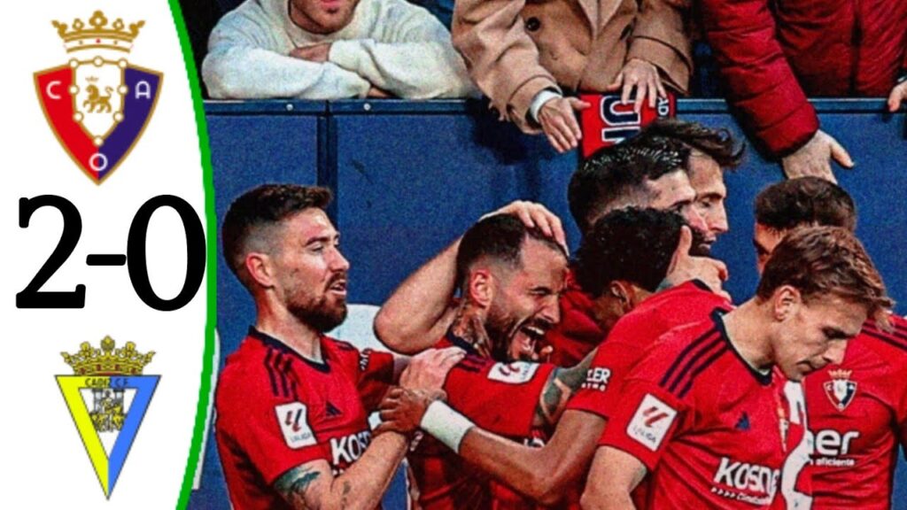 Osasuna vs Cádiz (2-0) Ante Budimir Goal | All Goals and Extended Highlights