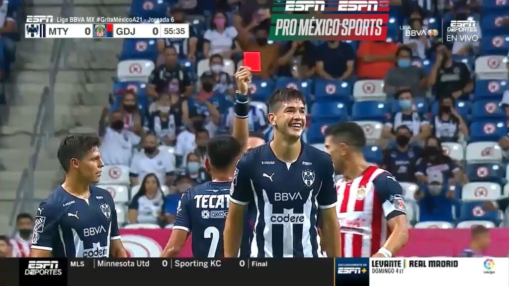 César Montes salió EXPULSADO | Monterrey v Guadalajara - Fecha 6 Grita México Apertura 2021 Liga MX