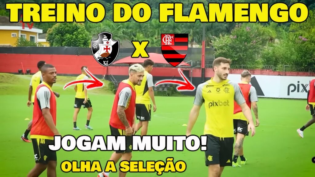 MATÍAS VIÑA "TREINA NO FLAMENGO COM O GRUPO" ANTES DO CLÁSSICO VASCO x FLAMENGO.